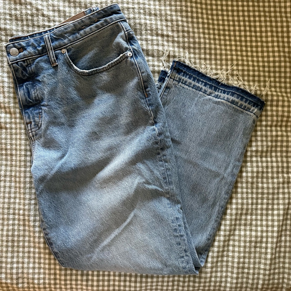 Madewell Straight Leg Jeans in Light Blue Denim